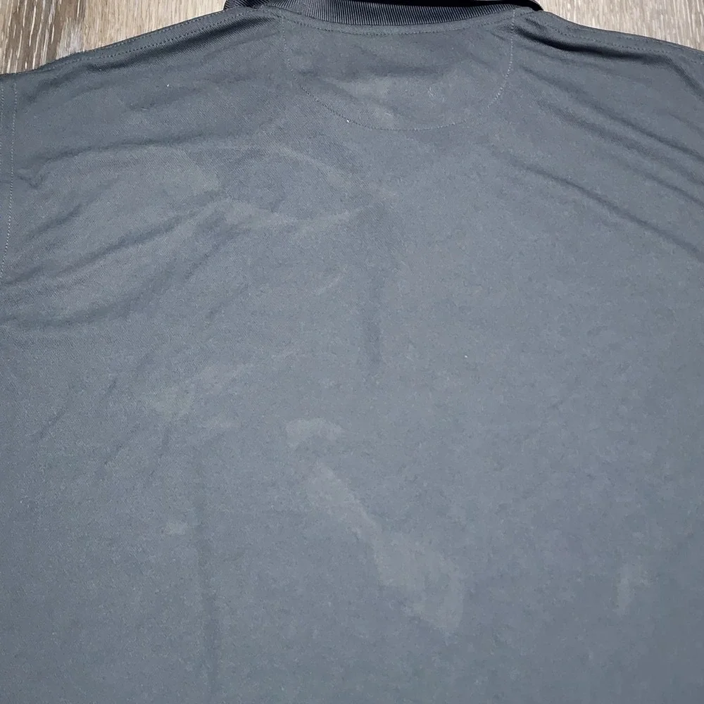 Pepsi Sarasota Florida Sport Polo Short Sleeve Gray Palm Tree Performance Mens L